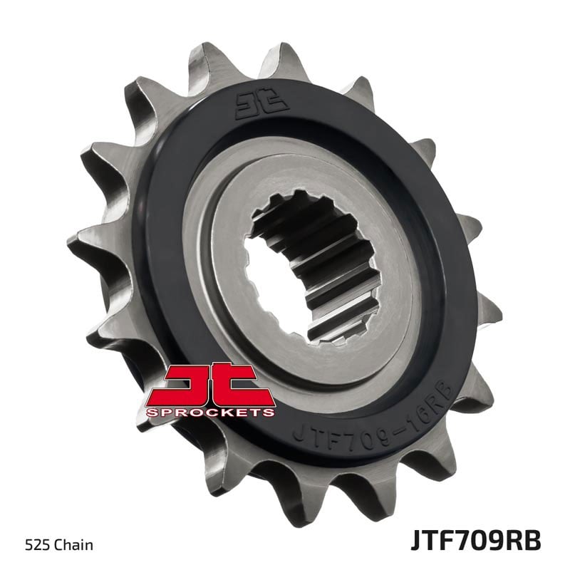 Obrázek produktu Řetězové kolečko JT JTF 709-16RB 16 zubů, 525 pogumované