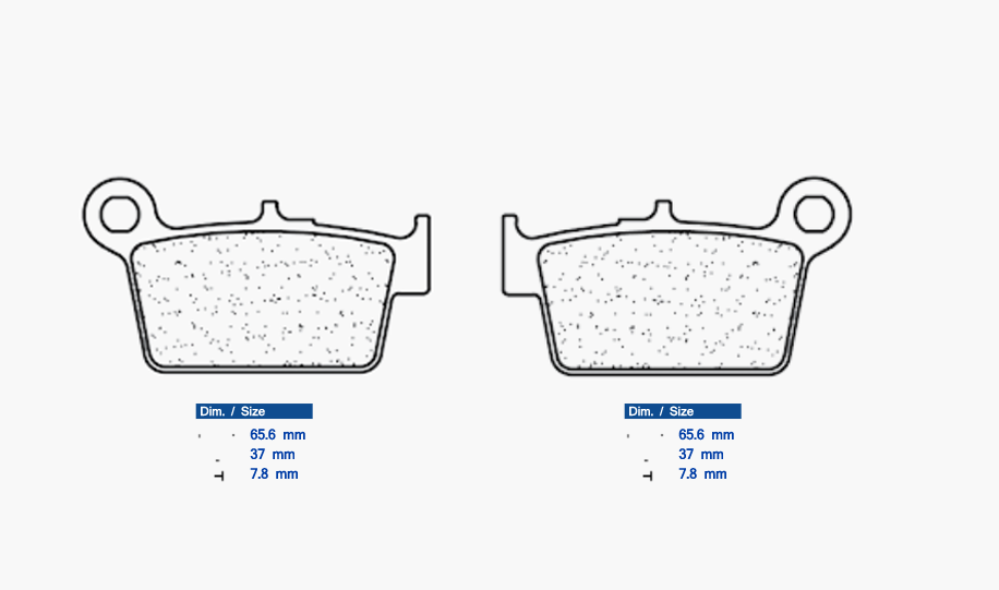 Obrázek produktu Brzdové destičky CL BRAKES 1244 RX3