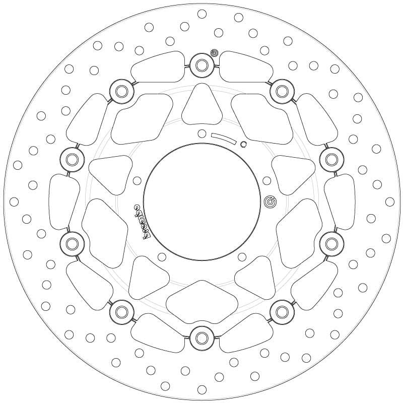 Obrázek produktu Plovoucí brzdový kotouč BREMBO Oro - 78B408B7 78B408B7