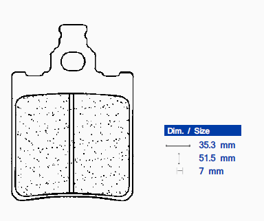 Obrázek produktu Brzdové destičky CL BRAKES Off-Road Sintered Metal - 1089MX10 1089MX10