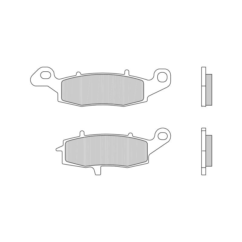 Obrázek produktu Brzdové destičky BREMBO 07SU16CC CC ROAD 07SU16CC