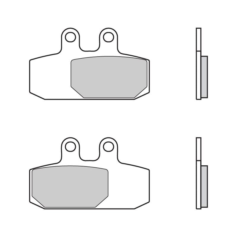 Obrázek produktu Brzdové destičky BREMBO 07057 Brzdové destičky pro skútry CC