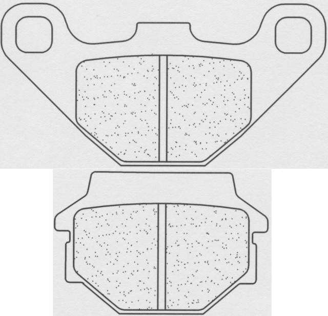 Obrázek produktu Brzdové destičky CL BRAKES ATV ze slinutého kovu - 2466ATV1 2466ATV1