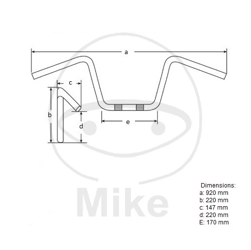 Obrázek produktu Řídítka JMT MCL136SC 25,4 mm / 1 " chrom MCL136SC