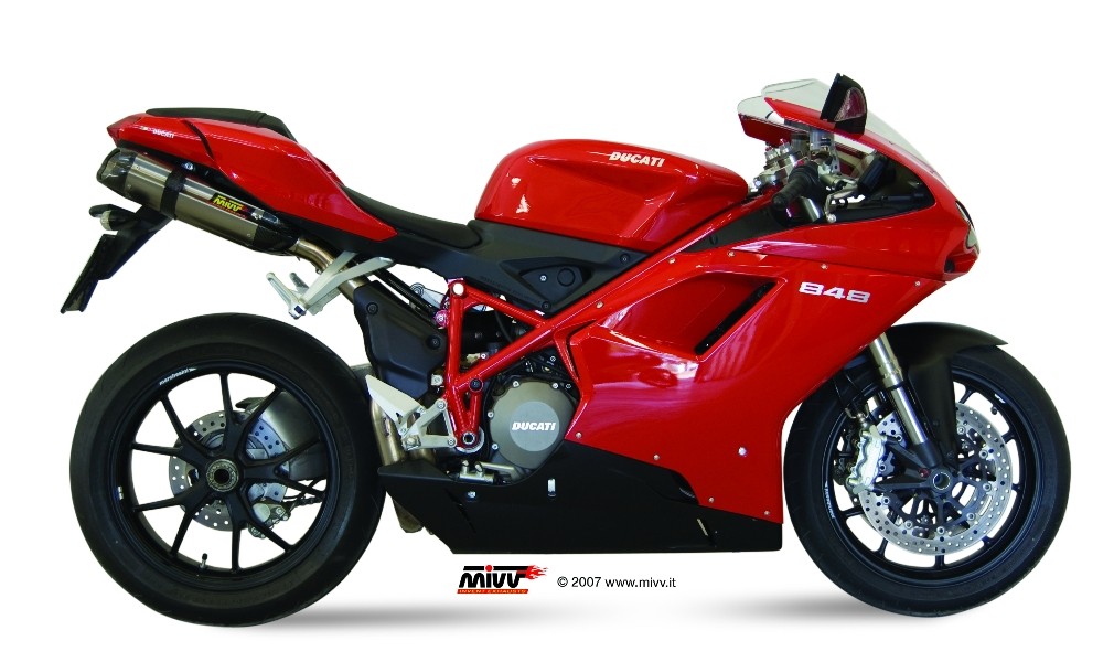 Obrázek produktu MIVV SUONO Nerezová/karbonová koncovka Double Slip-On Ducati 848