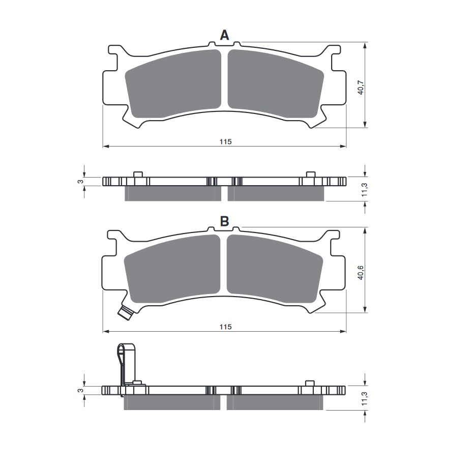 Obrázek produktu Brzdové destičky GOLDFREN 384 AD 384 AD