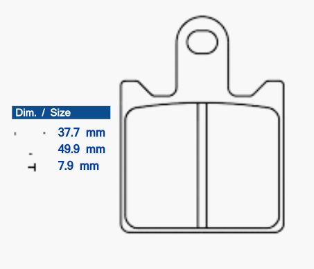 Obrázek produktu Brzdové destičky CL BRAKES 1253 XBK5