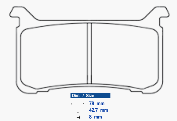 Obrázek produktu CL BRAKES Závodní brzdové destičky ze slinutého kovu - 1252C60