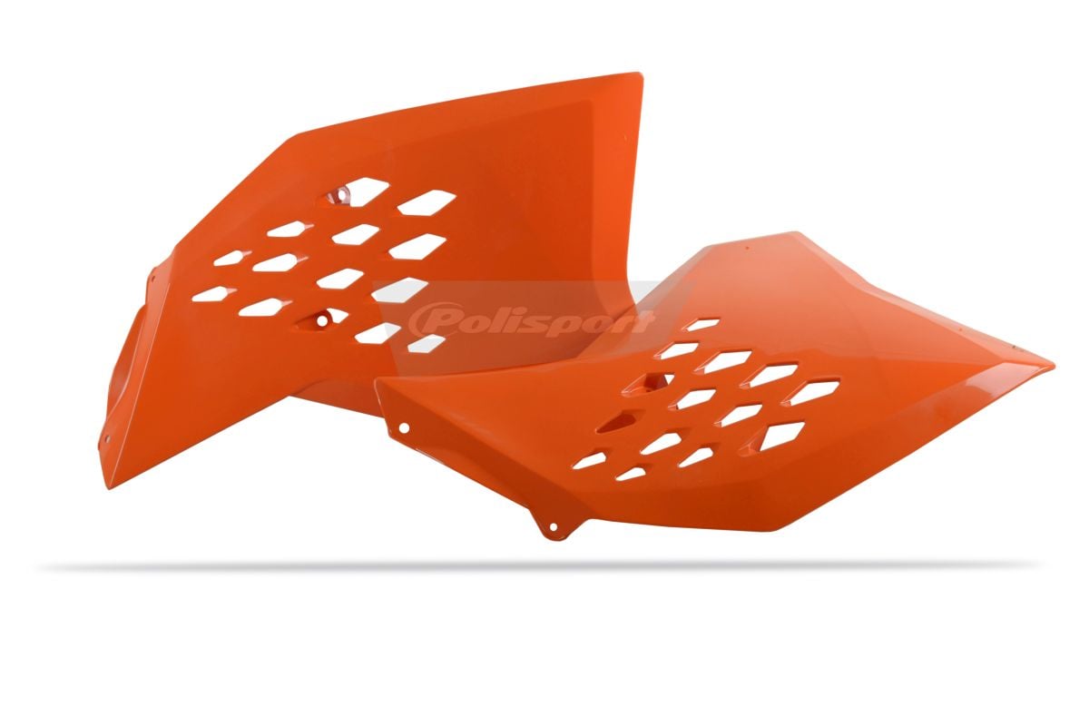 Obrázek produktu Spoilery chladiče POLISPORT 8428200002 (pár) oranžová KTM