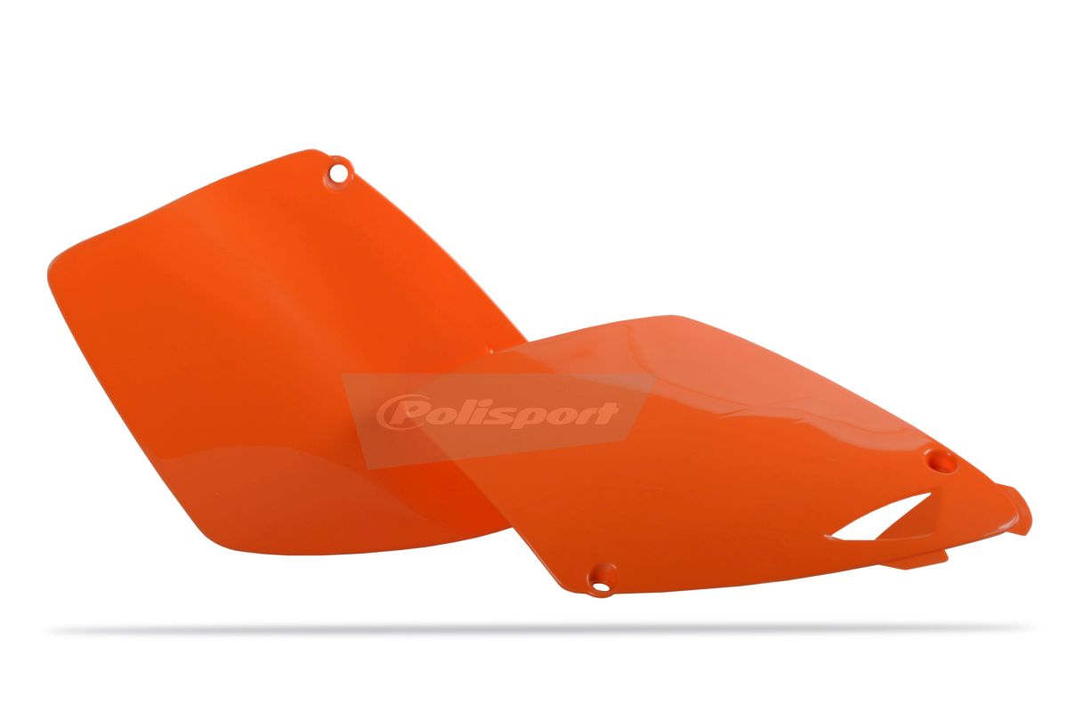 Obrázek produktu Boční číslové tabulky POLISPORT 8600300003 (pár) oranžová KTM