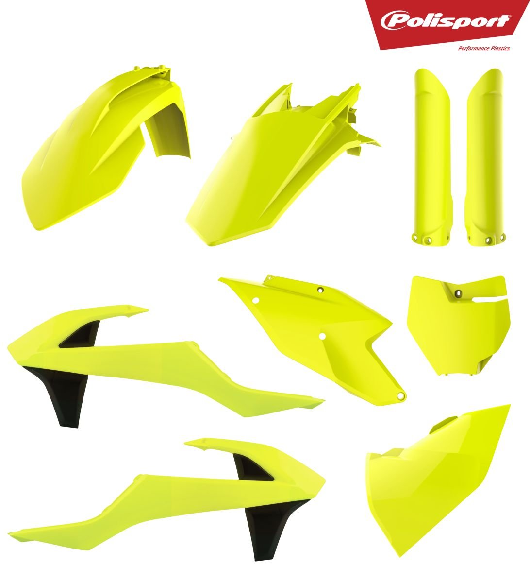 Obrázek produktu Plastová sada POLISPORT Neon Yellow KTM SX/SX-F