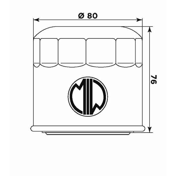 Obrázek produktu Olejový filtr MIW S3007 (alt. HF134) S3007