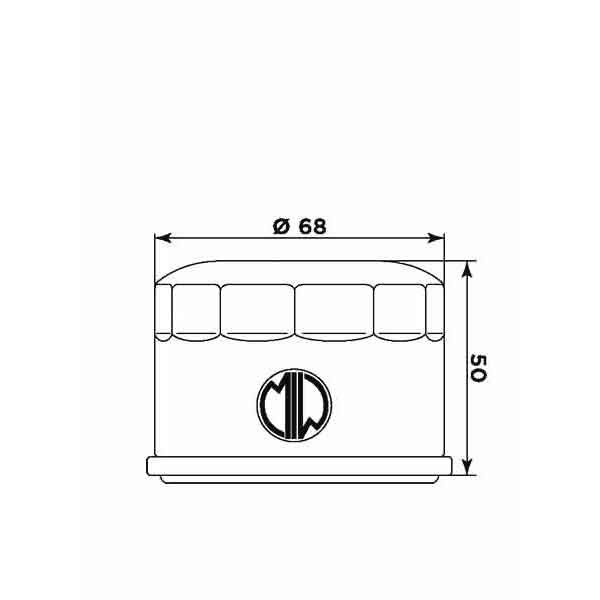 Obrázek produktu Olejový filtr MIW Y4016 (alt. HF985) Y4016