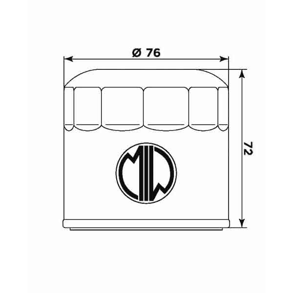Obrázek produktu Olejový filtr MIW (alt. HF153)