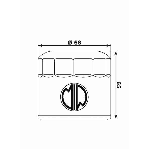 Obrázek produktu Olejový filtr MIW T23001 (alt. HF191) T23001