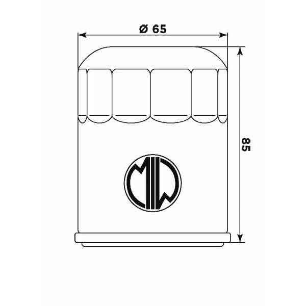 Obrázek produktu Olejový filtr MIW A11001 (alt. HF621) A11001