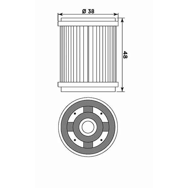 Obrázek produktu Olejový filtr MIW Y4006 (alt. HF143) Y4006