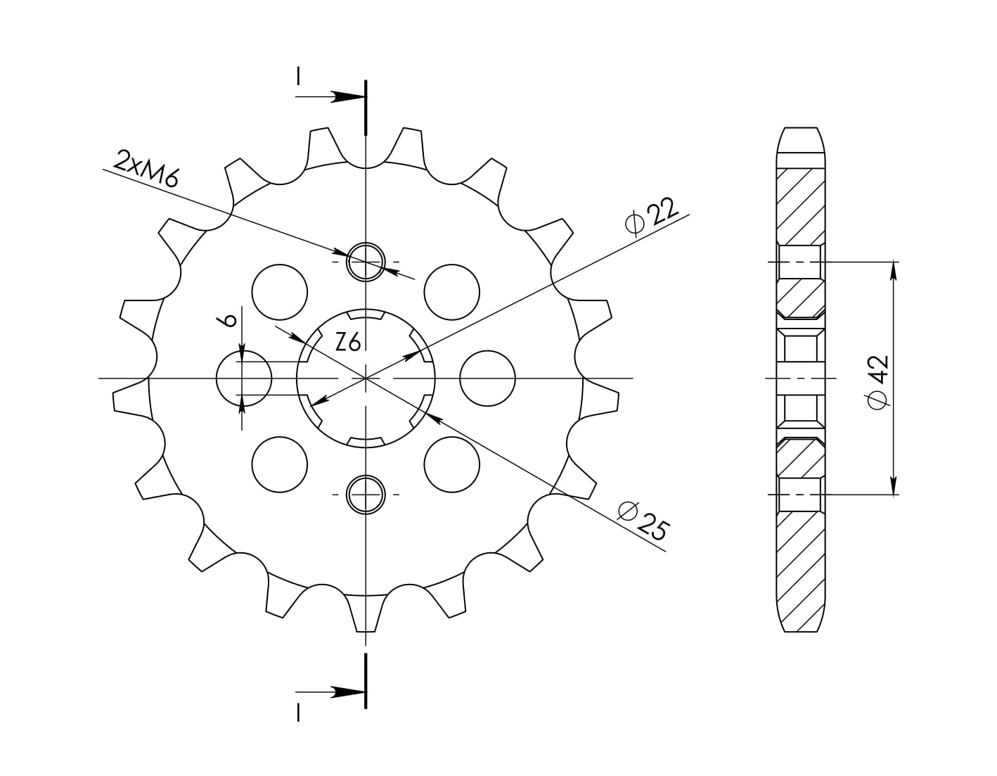 Obrázek produktu Řetězové kolečko SUPERSPROX CST-278:15 15 zubů, 530 CST-278:15.2
