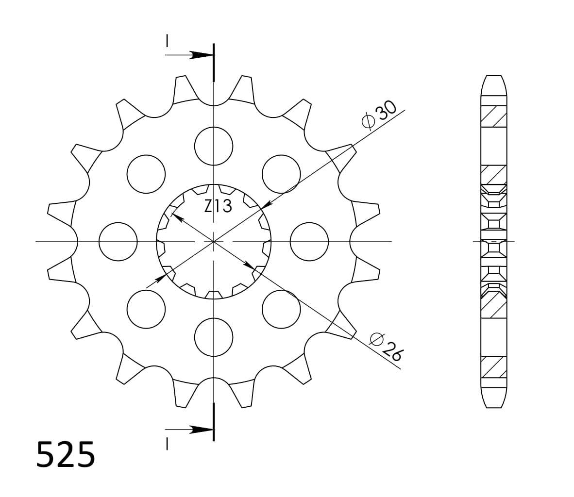 Obrázek produktu Řetězové kolečko SUPERSPROX CST-1183:18 18 zubů, 525