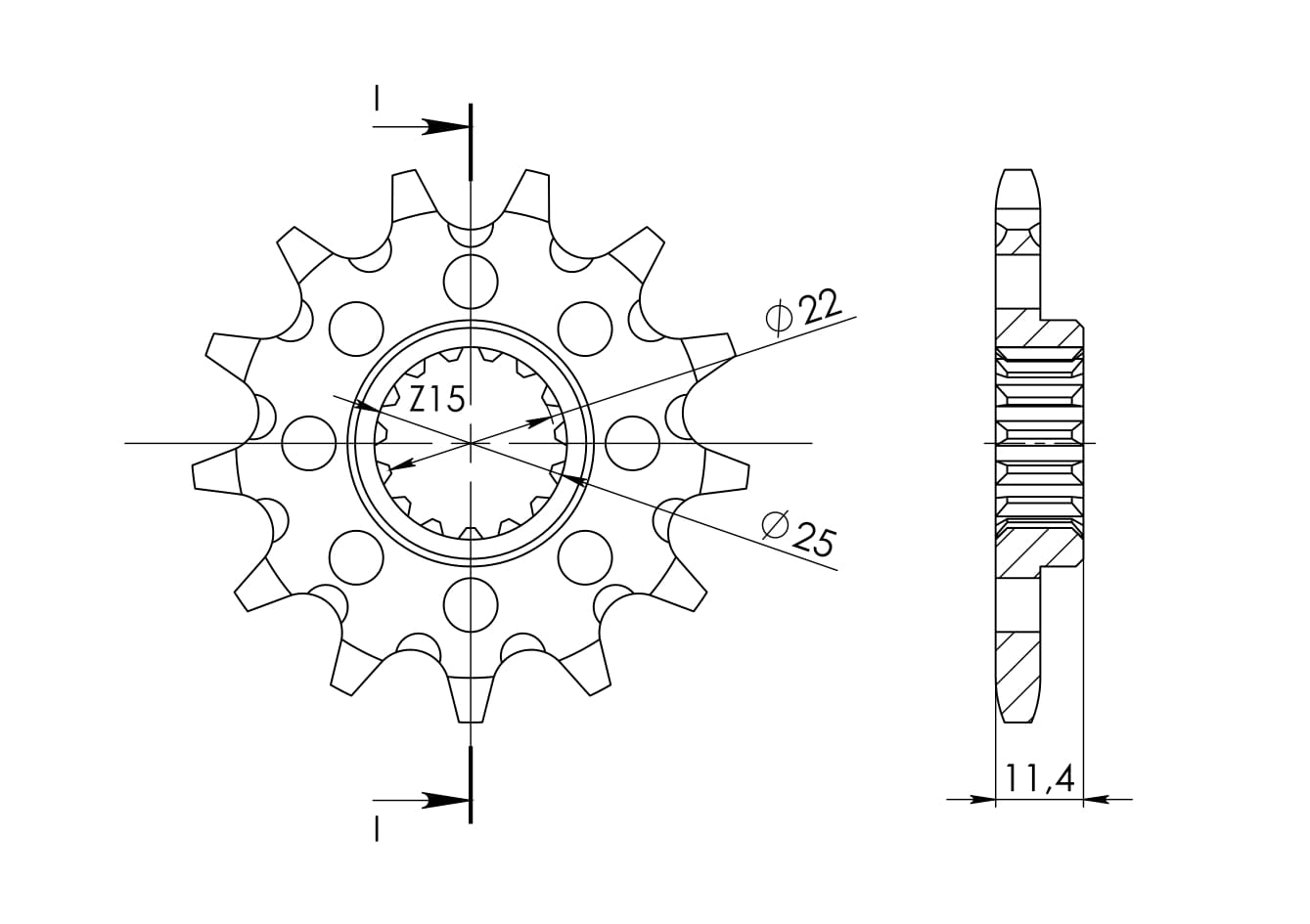 Obrázek produktu Řetězové kolečko SUPERSPROX CST-1902:13 13 zubů, 520 CST-1902:13.1