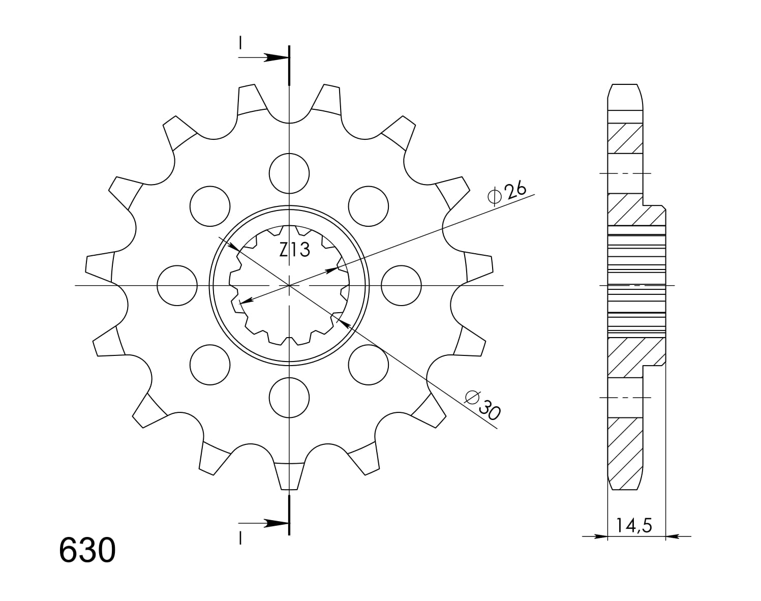 Obrázek produktu Řetězové kolečko SUPERSPROX CST-335:15 15 zubů, 630 CST-335:15.2