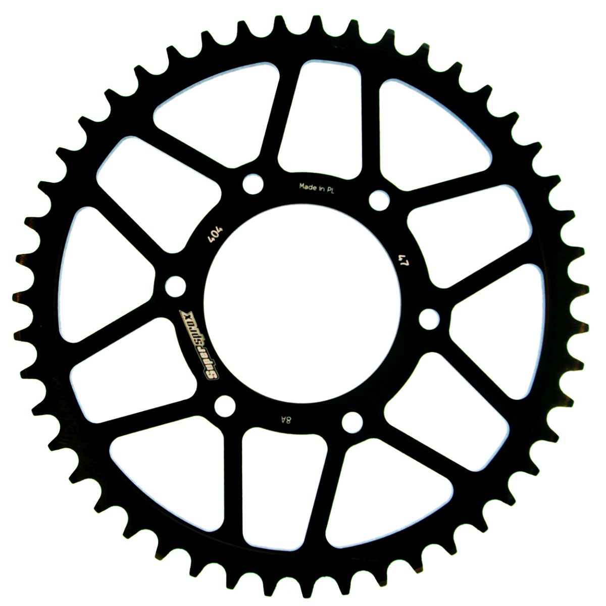 Obrázek produktu Řetězová rozeta SUPERSPROX RFE-404:47-BLK černý 47 zubů, 520 RFE-404:47-BLK