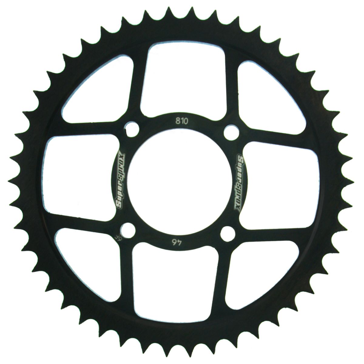 Obrázek produktu Řetězová rozeta SUPERSPROX RFE-810:46-BLK černý 46 zubů, 428 RFE-810:46-BLK