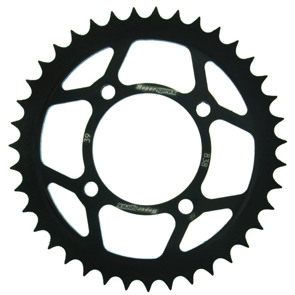 Obrázek produktu Řetězová rozeta SUPERSPROX RFE-838:39-BLK černý 39 zubů, 428 RFE-838:39-BLK