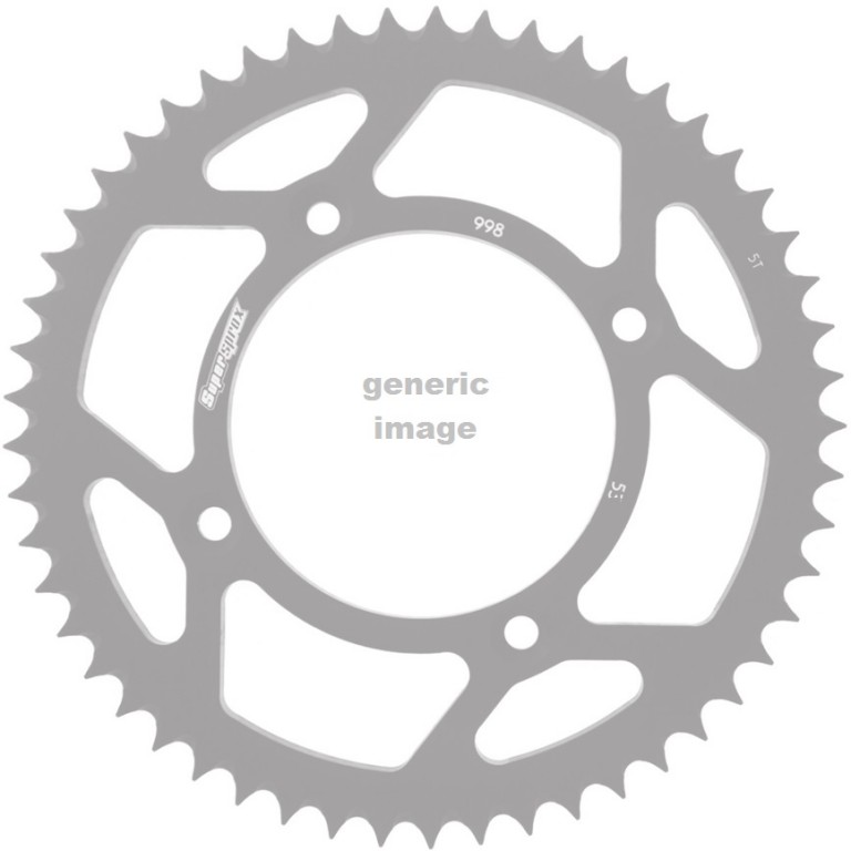 Obrázek produktu Hliníková řetězová rozeta SUPERSPROX RAL-998:55-BLK černý 55 zubů, 428 RAL-998:55-BLK