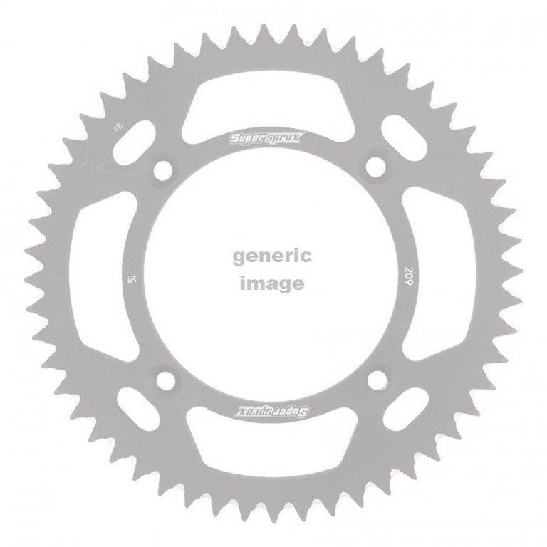 Obrázek produktu Hliníková řetězová rozeta SUPERSPROX RAL-209:54-BLK černý 54 zubů, 420 RAL-209:54-BLK