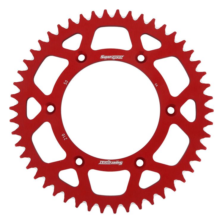 Obrázek produktu Hliníková řetězová rozeta SUPERSPROX RAL-210:50-RED červená 50 zubů, 520