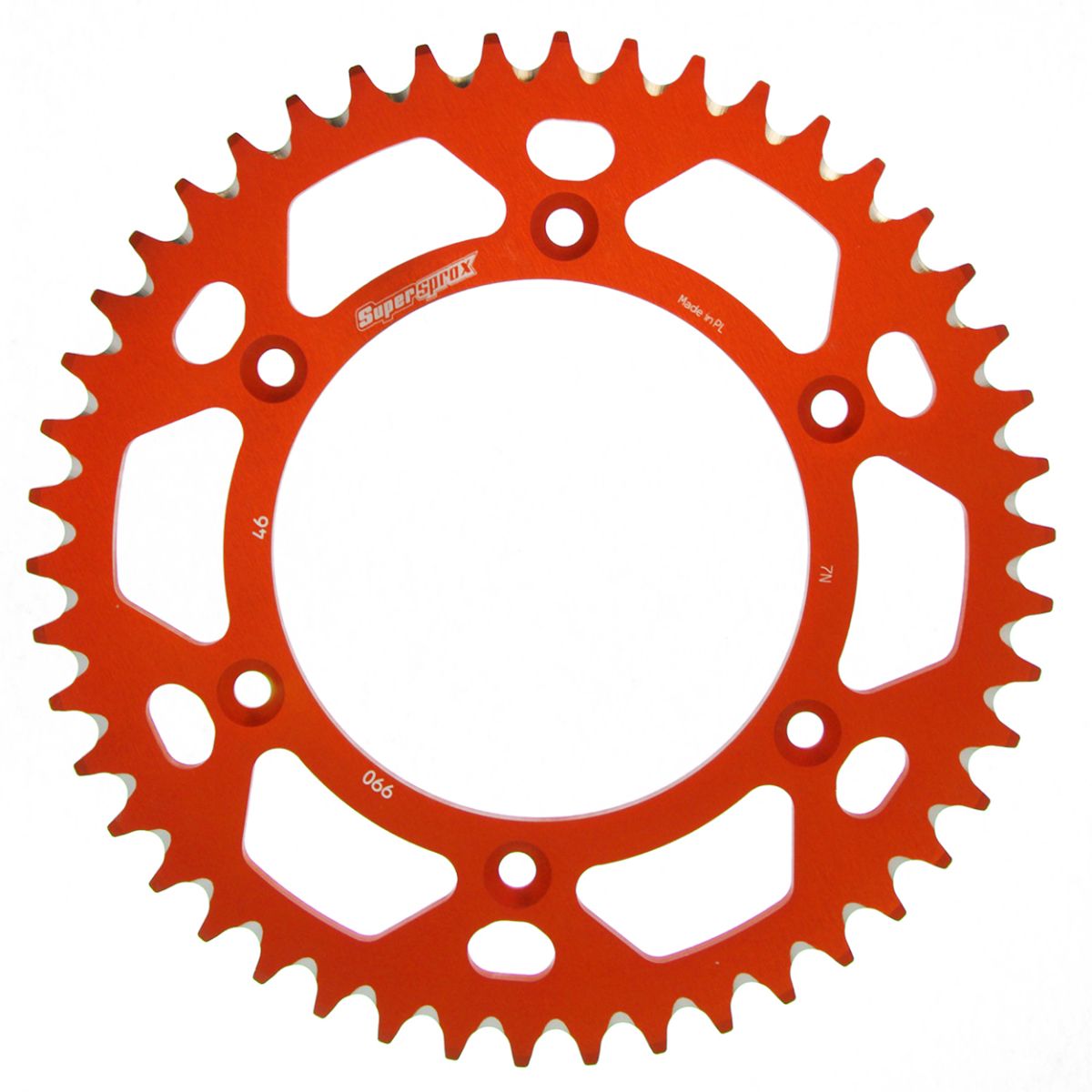 Obrázek produktu Hliníková řetězová rozeta SUPERSPROX RAL-990:46-ORG oranžová 46 zubů, 520 RAL-990:46-ORG