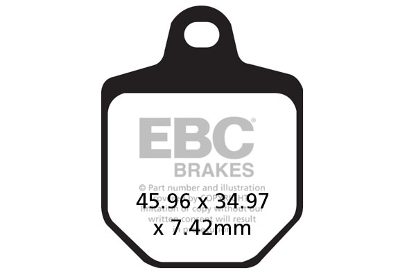Obrázek produktu Brzdové destičky EBC FA433/4 Levý; SMR 450 (Magura caliper)