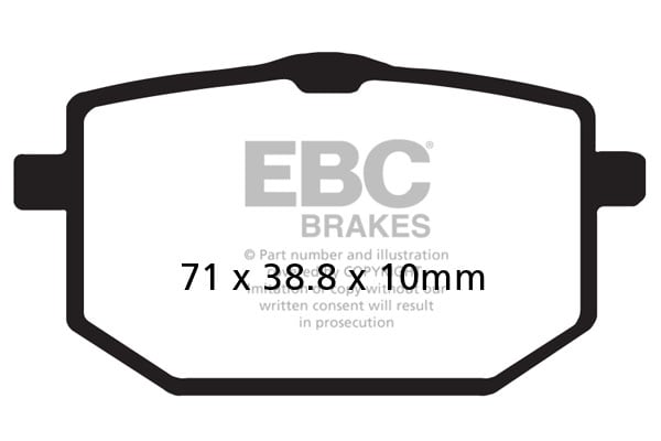 Obrázek produktu Brzdové destičky EBC FA118