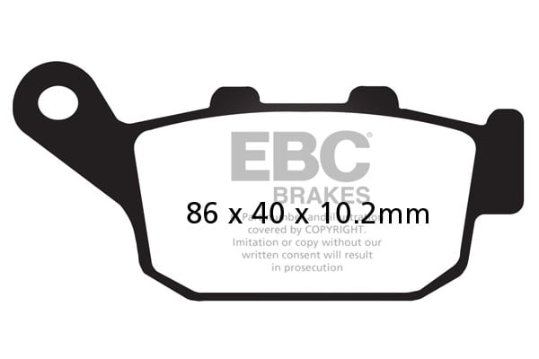 Obrázek produktu Brzdové destičky EBC FA140 Levý/pravý; ABS/bez ABS