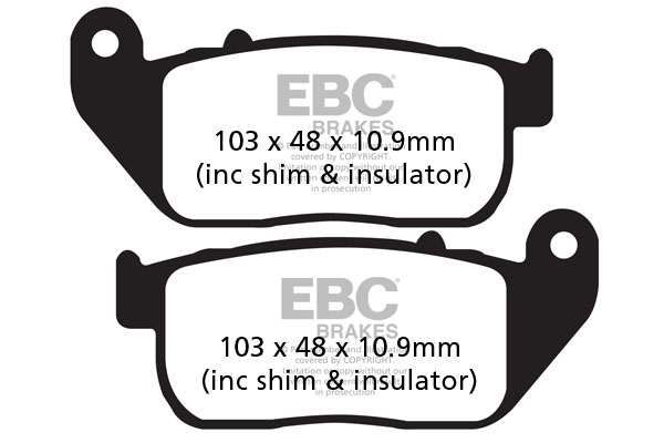 Obrázek produktu Brzdové destičky EBC FA381 Levý