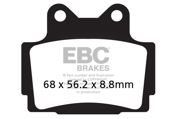 Obrázek produktu Brzdové destičky EBC FA104HH