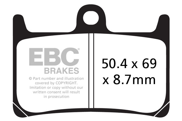 Obrázek produktu Brzdové destičky EBC FA380HH ABS/bez ABS; Levý/pravý