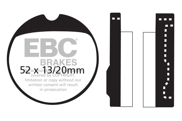 Obrázek produktu Brzdové destičky EBC FA013V FA013V