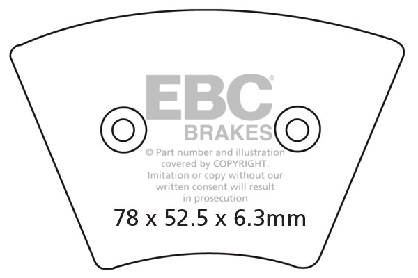 Obrázek produktu Brzdové destičky EBC FA026 FA026