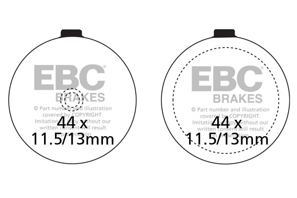 Obrázek produktu Brzdové destičky EBC FA046 FA046