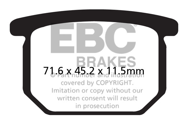 Obrázek produktu Brzdové destičky EBC FA065V