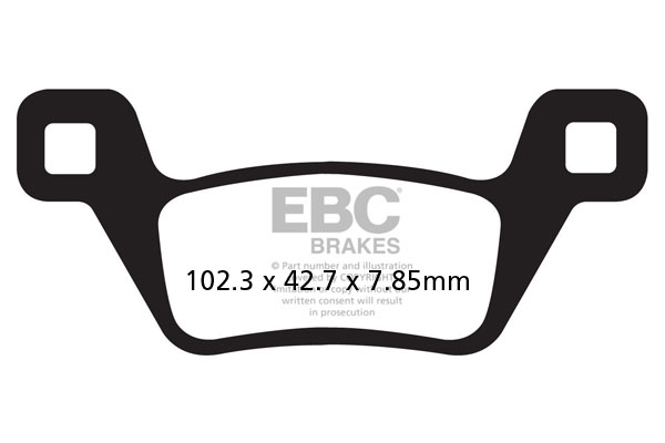 Obrázek produktu Brzdové destičky EBC FA600R FA600R