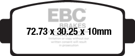 Obrázek produktu Brzdové destičky EBC FA651R FA651R