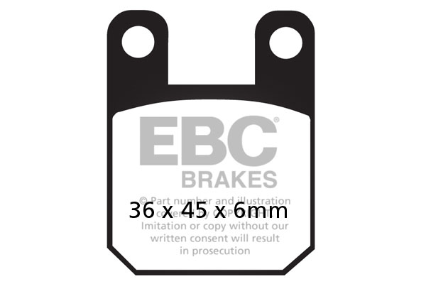 Obrázek produktu Brzdové destičky EBC FA115R Levý