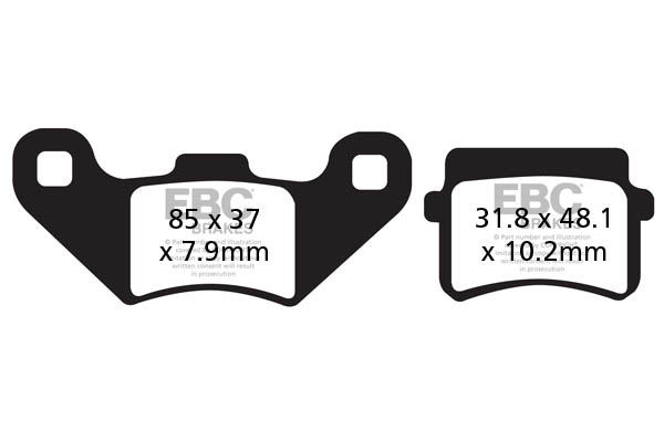 Obrázek produktu BRZDOVÉ DESTIČKY SINT R SERIES FA416R