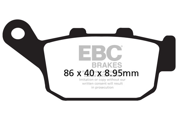 Obrázek produktu Brzdové destičky EBC FA496V CB 500 F (13-16); pravá