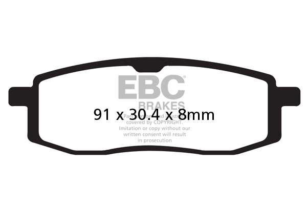 Obrázek produktu Brzdové destičky EBC FA105TT