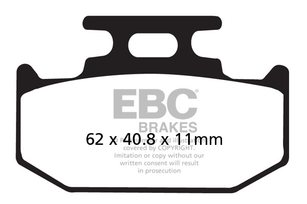 Obrázek produktu Brzdové destičky EBC FA152/2TT YZ 125 D/E/F/G/H/J (2T); pravá
