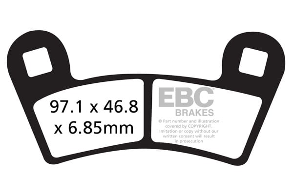 Obrázek produktu BRZDOVÉ DESTIČKY CARBON TT DIRT FA456TT